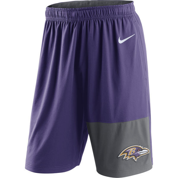 Nike Baltimore Ravens Purple NFL Shorts Nike Baltimore Ravens Purple NFL Shorts