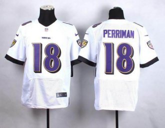 Nike Baltimore ravens #18 Breshad Perriman White Men's Stitched NFL New Elite Jersey