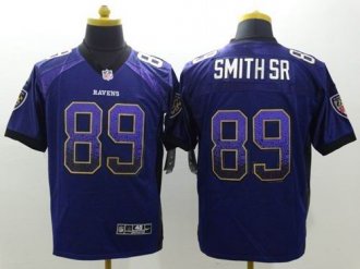 Nike Baltimore ravens #89 Steve Smith Sr Purple Team Color Men's Stitched NFL Elite Drift Fashion Jersey