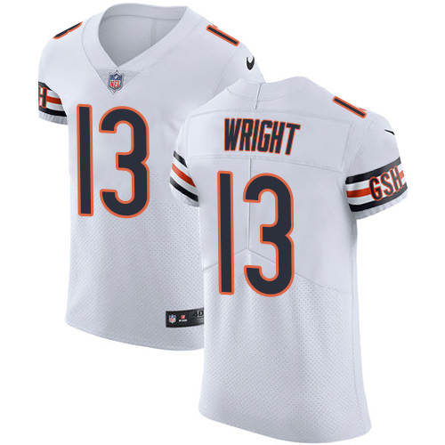 Nike Bears #13 Kendall Wright White Men's Stitched NFL Vapor Untouchable Elite Jersey Nike Bears #13 Kendall Wright White Men's Stitched NFL Vapor Untouchable Elite Jersey
