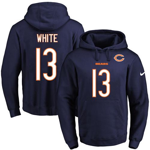Nike Bears #13 Kevin White Navy Blue Name & Number Pullover NFL Hoodie Nike Bears #13 Kevin White Navy Blue Name & Number Pullover NFL Hoodie
