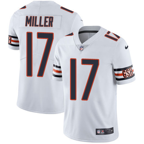 Nike Bears #17 Anthony Miller White Men's Stitched NFL Vapor Untouchable Limited Jersey Nike Bears #17 Anthony Miller White Men's Stitched NFL Vapor Untouchable Limited Jersey