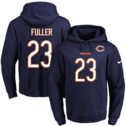 Nike Bears #23 Kyle Fuller Navy Blue Name & Number Pullover NFL Hoodie Nike Bears #23 Kyle Fuller Navy Blue Name & Number Pullover NFL Hoodie