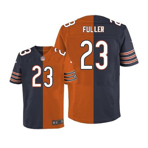 Nike Bears #23 Kyle Fuller Navy Blue Orange Men's Stitched NFL Elite Split Jersey Nike Bears #23 Kyle Fuller Navy Blue Orange Men's Stitched NFL Elite Split Jersey