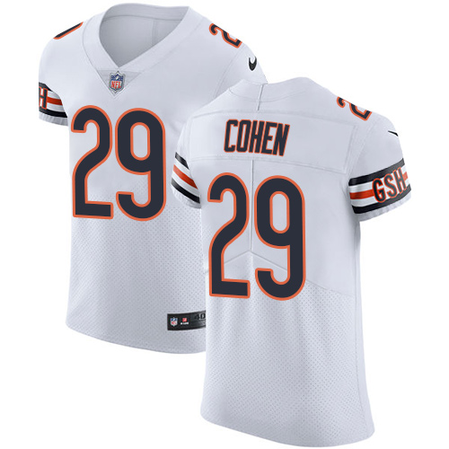 Nike Bears #29 Tarik Cohen White Men's Stitched NFL Vapor Untouchable Elite Jersey Nike Bears #29 Tarik Cohen White Men's Stitched NFL Vapor Untouchable Elite Jersey