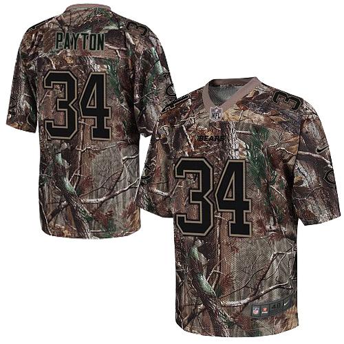 Nike Bears #34 Walter Payton Camo Men's Stitched NFL Realtree Elite Jersey Nike Bears #34 Walter Payton Camo Men's Stitched NFL Realtree Elite Jersey