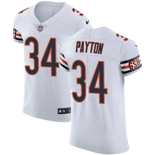 Nike Bears #34 Walter Payton White Men's Stitched NFL Vapor Untouchable Elite Jersey Nike Bears #34 Walter Payton White Men's Stitched NFL Vapor Untouchable Elite Jersey