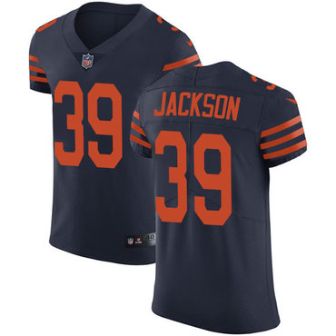 Nike Bears #39 Eddie Jackson Navy Blue Alternate Men's Stitched NFL Vapor Untouchable Elite Jersey Nike Bears #39 Eddie Jackson Navy Blue Alternate Men's Stitched NFL Vapor Untouchable Elite Jersey