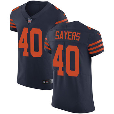 Nike Bears #40 Gale Sayers Navy Blue Alternate Men's Stitched NFL Vapor Untouchable Elite Jersey Nike Bears #40 Gale Sayers Navy Blue Alternate Men's Stitched NFL Vapor Untouchable Elite Jersey
