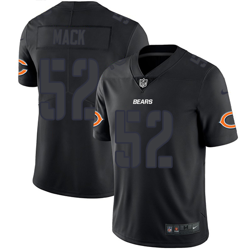 Nike Bears #52 Khalil Mack Black Men's Stitched NFL Limited Rush Impact Jersey Nike Bears #52 Khalil Mack Black Men's Stitched NFL Limited Rush Impact Jersey