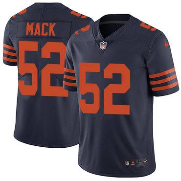 Nike Bears #52 Khalil Mack Navy Blue Alternate Men's Stitched NFL Vapor Untouchable Limited Jersey Nike Bears #52 Khalil Mack Navy Blue Alternate Men's Stitched NFL Vapor Untouchable Limited Jersey