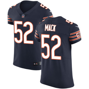 Nike Bears #52 Khalil Mack Navy Blue Team Color Men's Stitched NFL Vapor Untouchable Elite Jersey$25.00 Nike Bears #52 Khalil Mack Navy Blue Team Color Men's Stitched NFL Vapor Untouchable Elite Jersey$25.00