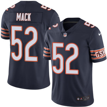 Nike Bears #52 Khalil Mack Navy Blue Team Color Men's Stitched NFL Vapor Untouchable Limited Jersey Nike Bears #52 Khalil Mack Navy Blue Team Color Men's Stitched NFL Vapor Untouchable Limited Jersey