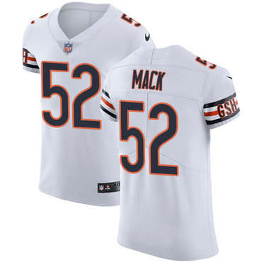 Nike Bears #52 Khalil Mack White Men's Stitched NFL Vapor Untouchable Elite Jersey Nike Bears #52 Khalil Mack White Men's Stitched NFL Vapor Untouchable Elite Jersey