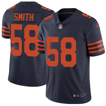 Nike Bears #58 Roquan Smith Navy Blue Alternate Men's Stitched NFL Vapor Untouchable Limited Jersey Nike Bears #58 Roquan Smith Navy Blue Alternate Men's Stitched NFL Vapor Untouchable Limited Jersey