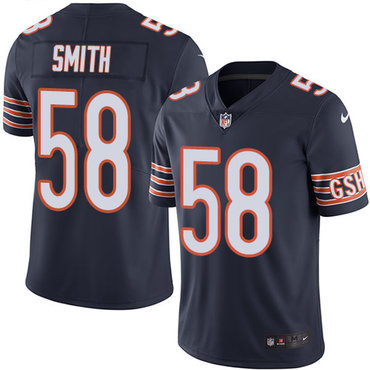 Nike Bears #58 Roquan Smith Navy Blue Team Color Men's Stitched NFL Vapor Untouchable Limited Jersey Nike Bears #58 Roquan Smith Navy Blue Team Color Men's Stitched NFL Vapor Untouchable Limited Jersey