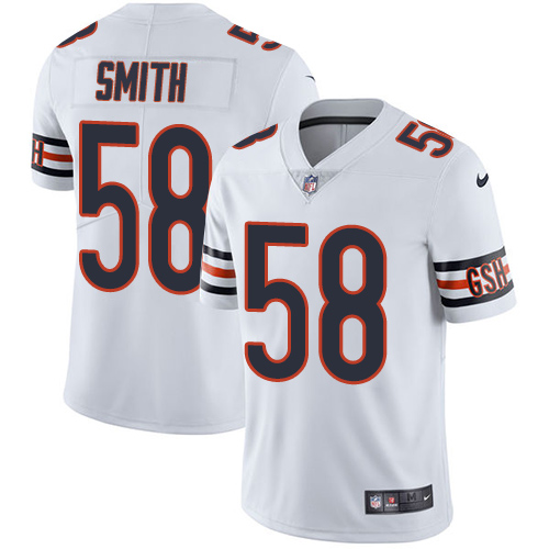 Nike Bears #58 Roquan Smith White Men's Stitched NFL Vapor Untouchable Limited Jersey Nike Bears #58 Roquan Smith White Men's Stitched NFL Vapor Untouchable Limited Jersey