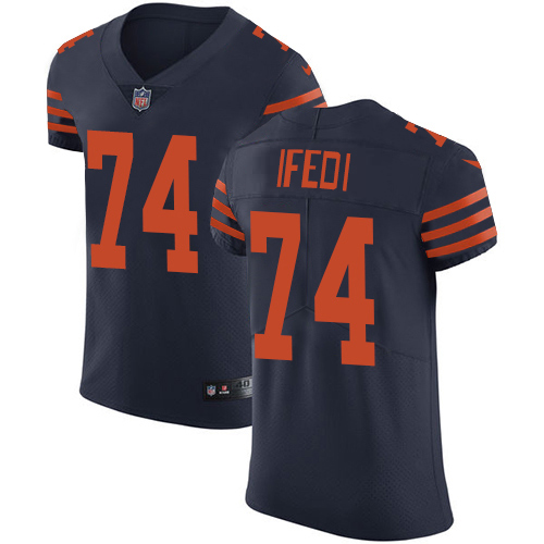 Nike Bears #74 Germain Ifedi Navy Blue Alternate Men's Stitched NFL Vapor Untouchable Elite Jersey Nike Bears #74 Germain Ifedi Navy Blue Alternate Men's Stitched NFL Vapor Untouchable Elite Jersey