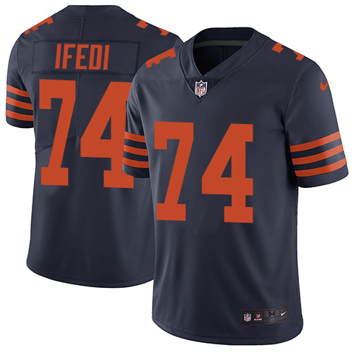 Nike Bears #74 Germain Ifedi Navy Blue Alternate Men's Stitched NFL Vapor Untouchable Limited Jersey Nike Bears #74 Germain Ifedi Navy Blue Alternate Men's Stitched NFL Vapor Untouchable Limited Jersey