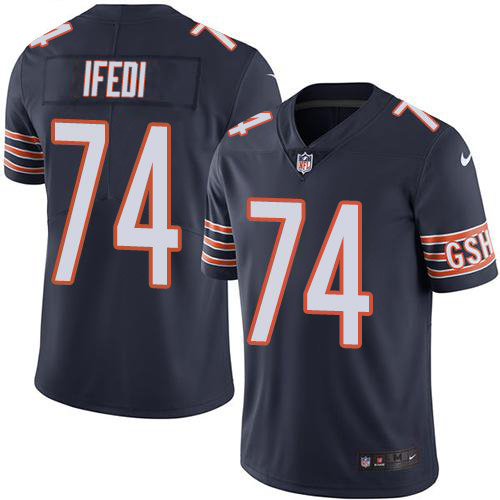 Nike Bears #74 Germain Ifedi Navy Blue Team Color Men's Stitched NFL Vapor Untouchable Limited Jersey Nike Bears #74 Germain Ifedi Navy Blue Team Color Men's Stitched NFL Vapor Untouchable Limited Jersey