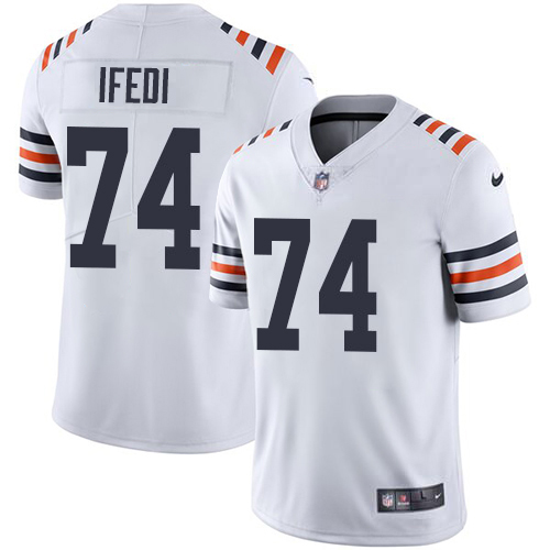 Nike Bears #74 Germain Ifedi White Men's 2019 Alternate Classic Stitched NFL Vapor Untouchable Limited Jersey Nike Bears #74 Germain Ifedi White Men's 2019 Alternate Classic Stitched NFL Vapor Untouchable Limited Jersey