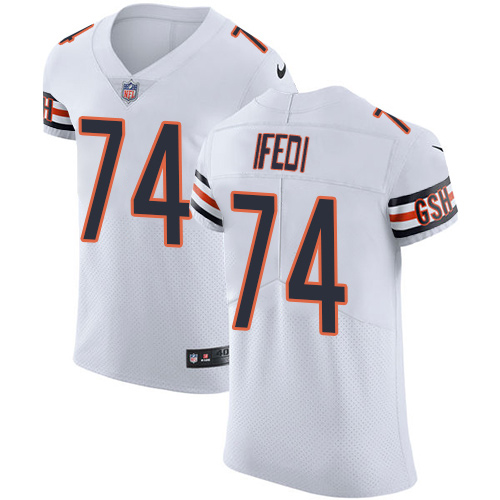 Nike Bears #74 Germain Ifedi White Men's Stitched NFL New Elite Jersey Nike Bears #74 Germain Ifedi White Men's Stitched NFL New Elite Jersey