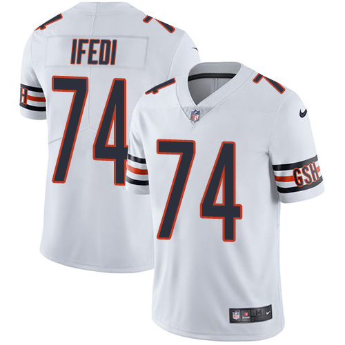 Nike Bears #74 Germain Ifedi White Men's Stitched NFL Vapor Untouchable Limited Jersey Nike Bears #74 Germain Ifedi White Men's Stitched NFL Vapor Untouchable Limited Jersey