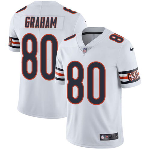 Nike Bears #80 Jimmy Graham White Men's Stitched NFL Vapor Untouchable Limited Jersey Nike Bears #80 Jimmy Graham White Men's Stitched NFL Vapor Untouchable Limited Jersey