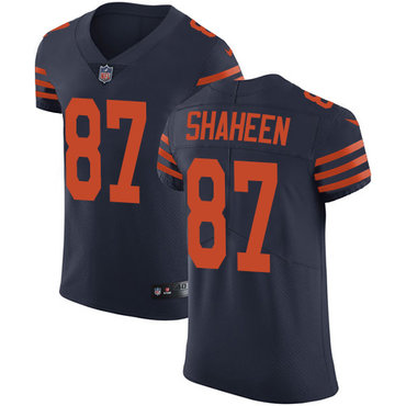Nike Bears #87 Adam Shaheen Navy Blue Alternate Men's Stitched NFL Vapor Untouchable Elite Jersey Nike Bears #87 Adam Shaheen Navy Blue Alternate Men's Stitched NFL Vapor Untouchable Elite Jersey