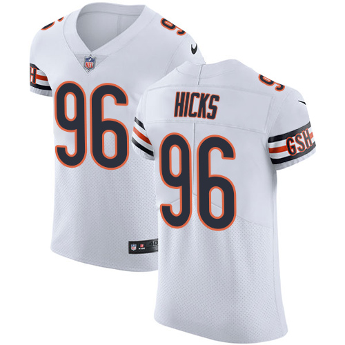 Nike Bears #96 Akiem Hicks White Men's Stitched NFL Vapor Untouchable Elite Jersey Nike Bears #96 Akiem Hicks White Men's Stitched NFL Vapor Untouchable Elite Jersey