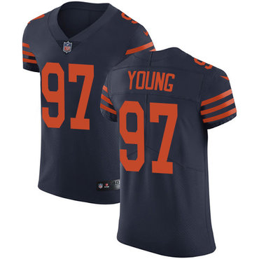 Nike Bears #97 Willie Young Navy Blue Alternate Men's Stitched NFL Vapor Untouchable Elite Jersey Nike Bears #97 Willie Young Navy Blue Alternate Men's Stitched NFL Vapor Untouchable Elite Jersey