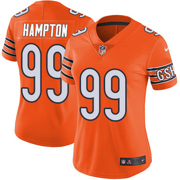 Nike Bears #99 Dan Hampton Orange Women's Stitched NFL Limited Rush Jersey - 副本
