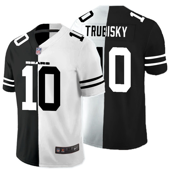 Nike Bears 10 Mitchell Trubisky Black And White Split Vapor Untouchable Limited Jersey Nike Bears 10 Mitchell Trubisky Black And White Split Vapor Untouchable Limited Jersey