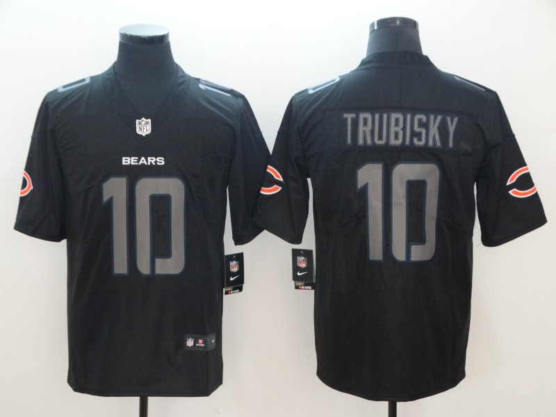 Nike Bears 10 Mitchell Trubisky Black Impact Rush Limited Jersey Nike Bears 10 Mitchell Trubisky Black Impact Rush Limited Jersey