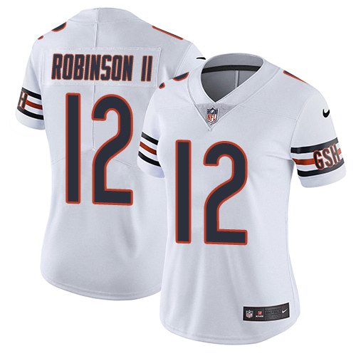 Nike Bears 12 Allen Robinson II White Women Color Rush Limited Jersey