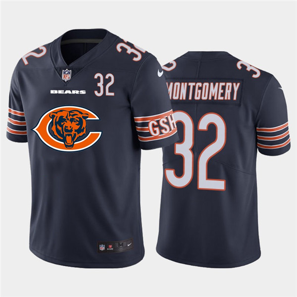 Nike Bears 32 David Montgomery Navy Team Big Logo Number Vapor Untouchable Limited Jersey Nike Bears 32 David Montgomery Navy Team Big Logo Number Vapor Untouchable Limited Jersey