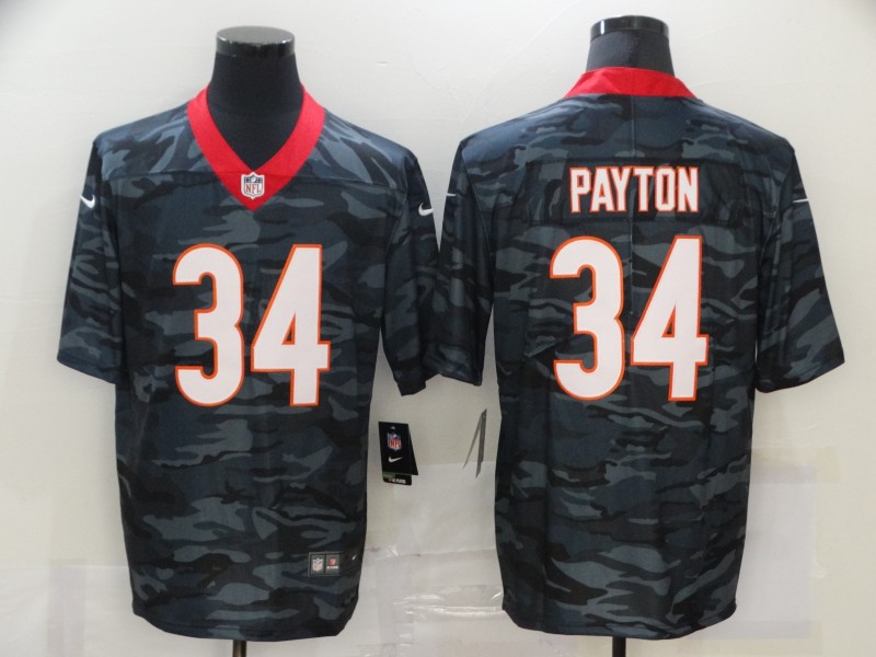 Nike Bears 34 Walter Payton Black Camo Limited Jersey Nike Bears 34 Walter Payton Black Camo Limited Jersey