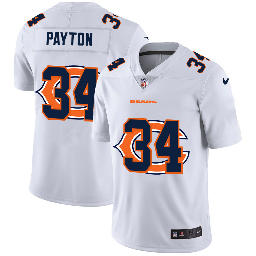 Nike Bears 34 Walter Payton White Shadow Logo Limited Jersey Nike Bears 34 Walter Payton White Shadow Logo Limited Jersey