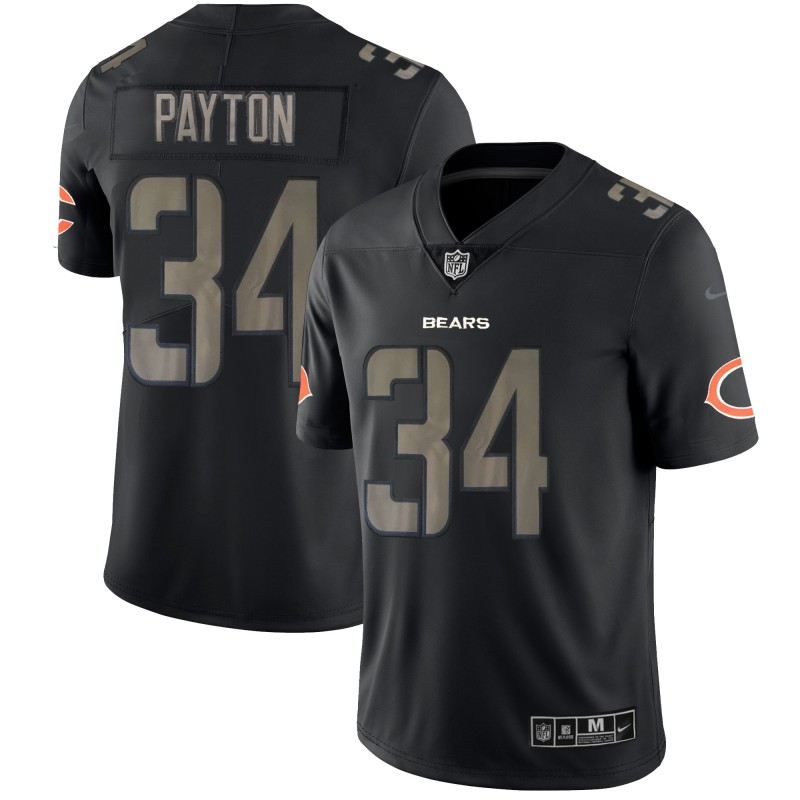 Nike Bears 34 Wlater Payton Black Vapor Impact Limited Jersey Nike Bears 34 Wlater Payton Black Vapor Impact Limited Jersey