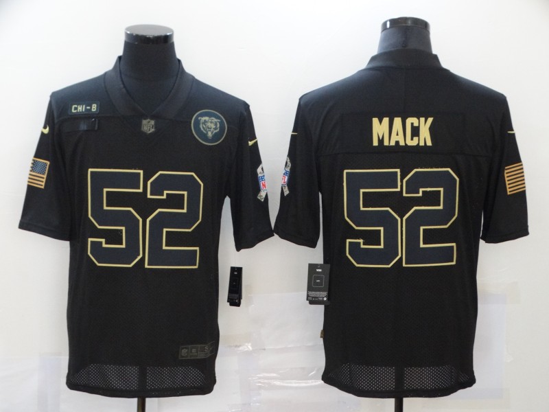 Nike Bears 52 Khalil Mack Black 2020 Salute To Service Limited Jersey Nike Bears 52 Khalil Mack Black 2020 Salute To Service Limited Jersey