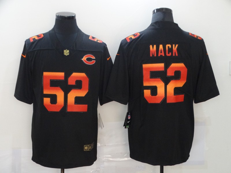 Nike Bears 52 Khalil Mack Black Colorful Fashion Limited Jersey Nike Bears 52 Khalil Mack Black Colorful Fashion Limited Jersey