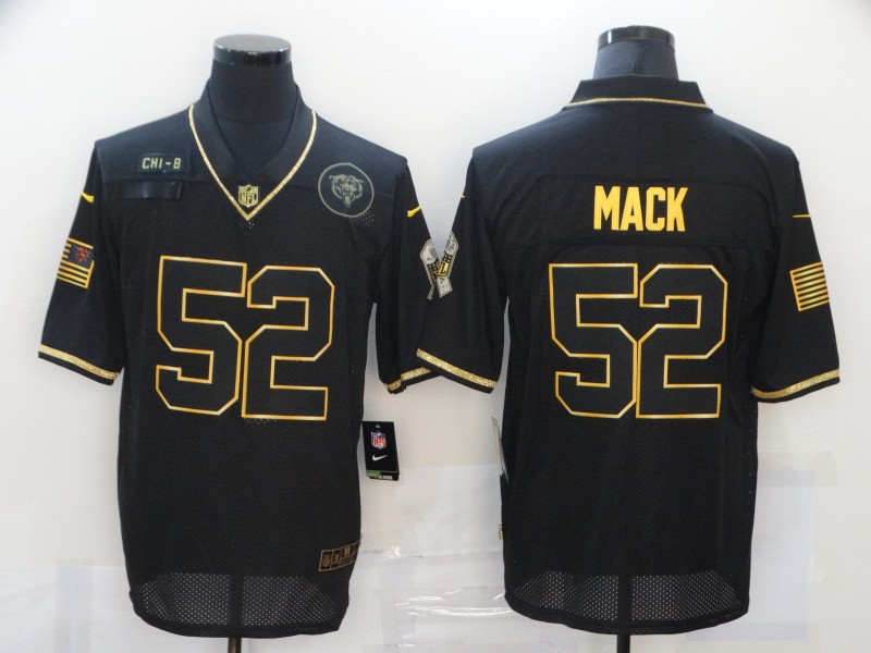 Nike Bears 52 Khalil Mack Black Gold 2020 Salute To Service Limited Jersey Nike Bears 52 Khalil Mack Black Gold 2020 Salute To Service Limited Jersey