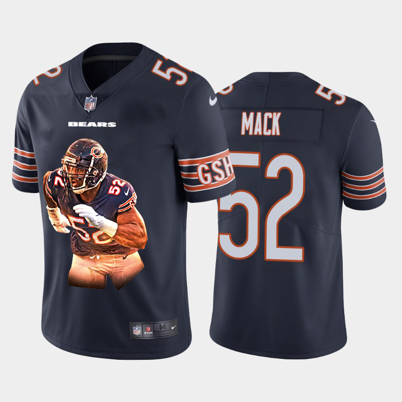 Nike Bears 52 Khalil Mack Navy Player Name Logo Vapor Untouchable Limited Jersey Nike Bears 52 Khalil Mack Navy Player Name Logo Vapor Untouchable Limited Jersey