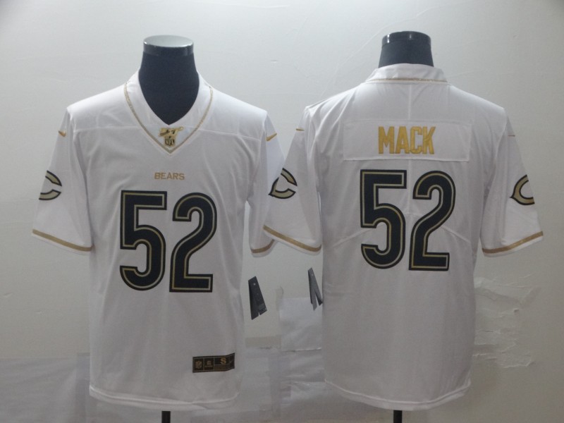 Nike Bears 52 Khalil Mack White Gold Vapor Untouchable Limited Jersey Nike Bears 52 Khalil Mack White Gold Vapor Untouchable Limited Jersey