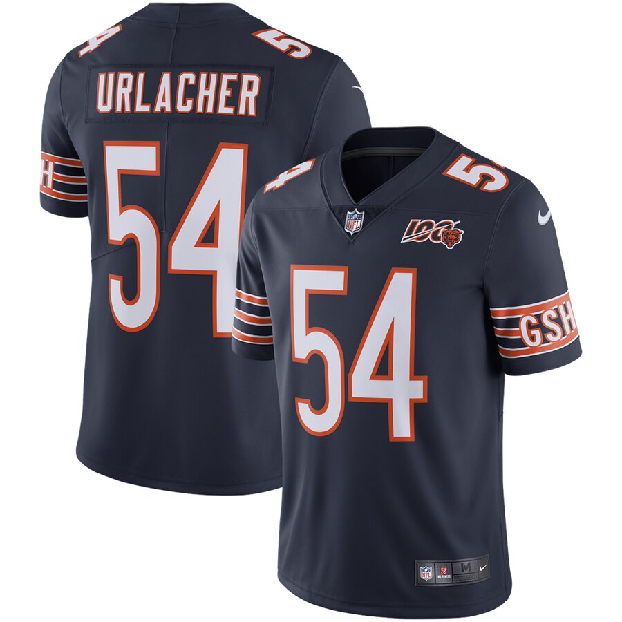 Nike Bears 54 Brian Urlacher Navy 100th Anniversary Retired Vapor Untouchable Limited Jersey Nike Bears 54 Brian Urlacher Navy 100th Anniversary Retired Vapor Untouchable Limited Jersey