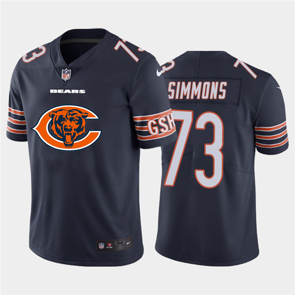 Nike Bears 73 Lachavious Simmons Navy Team Big Logo Vapor Untouchable Limited Jersey Nike Bears 73 Lachavious Simmons Navy Team Big Logo Vapor Untouchable Limited Jersey