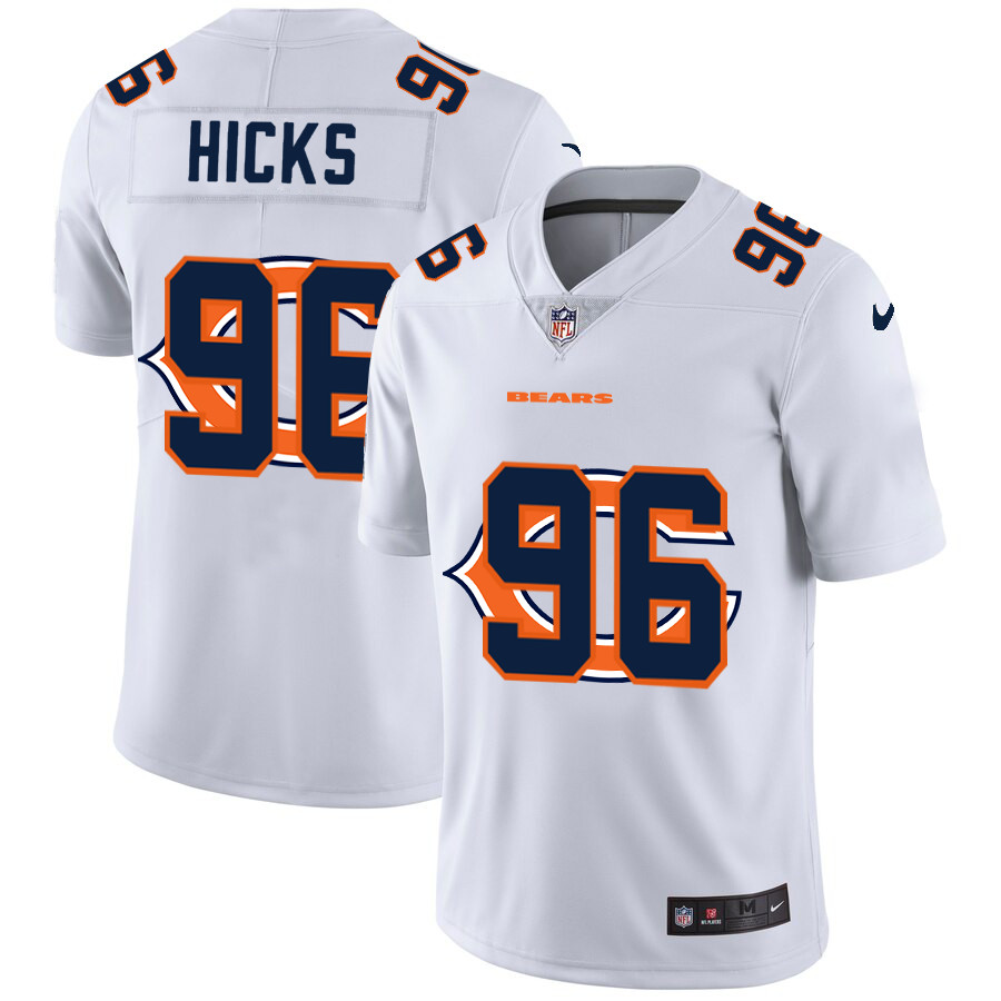 Nike Bears 96 Akiem Hicks White Shadow Logo Limited Jersey Nike Bears 96 Akiem Hicks White Shadow Logo Limited Jersey