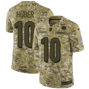 Nike Bengals #10 Kevin Huber Camo Men's Stitched NFL Limited 2018 Salute To Service Jersey Nike Bengals #10 Kevin Huber Camo Men's Stitched NFL Limited 2018 Salute To Service Jersey
