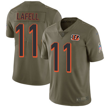 Nike Bengals #11 Brandon LaFell Olive Men's Stitched NFL Limited 2017 Salute To Service Jersey