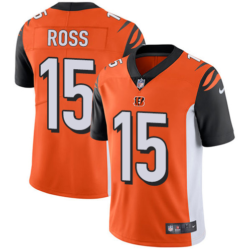 Nike Bengals #15 John Ross Orange Alternate Men's Stitched NFL Vapor Untouchable Limited Jersey Nike Bengals #15 John Ross Orange Alternate Men's Stitched NFL Vapor Untouchable Limited Jersey